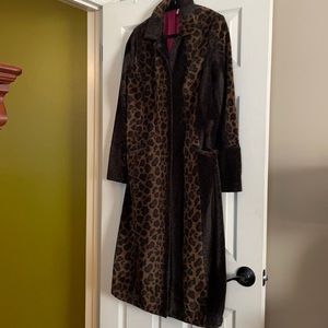Free People Leopard Coat